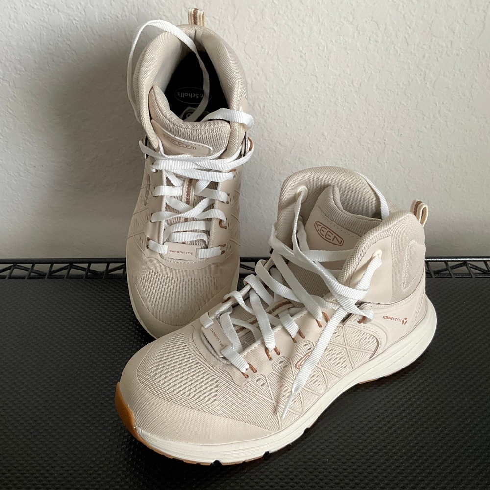 Keen Utility Vista Energy Mid Carbon Toe Work Boots Womens 9 White Grey S391 - Picture 12 of 15